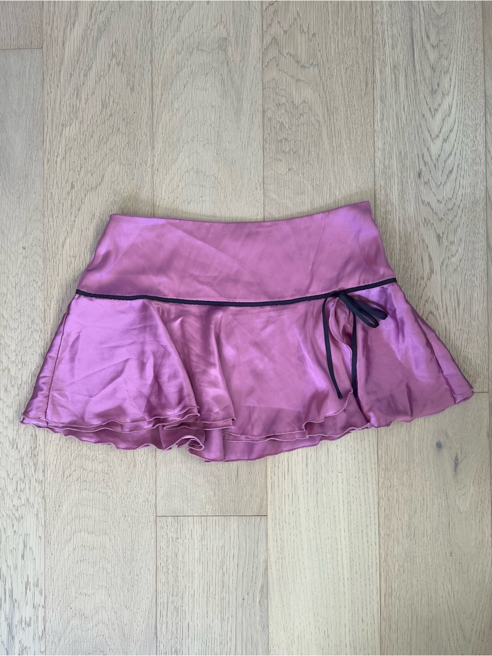 Satin Mini Skirt